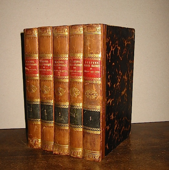 Karl, baron de Martens Causes célèbres du droit des gens... deuxième édition revue, corrigée et augmentée par l'Auteur 1858-1861 Leipzig F.A. Brockhaus